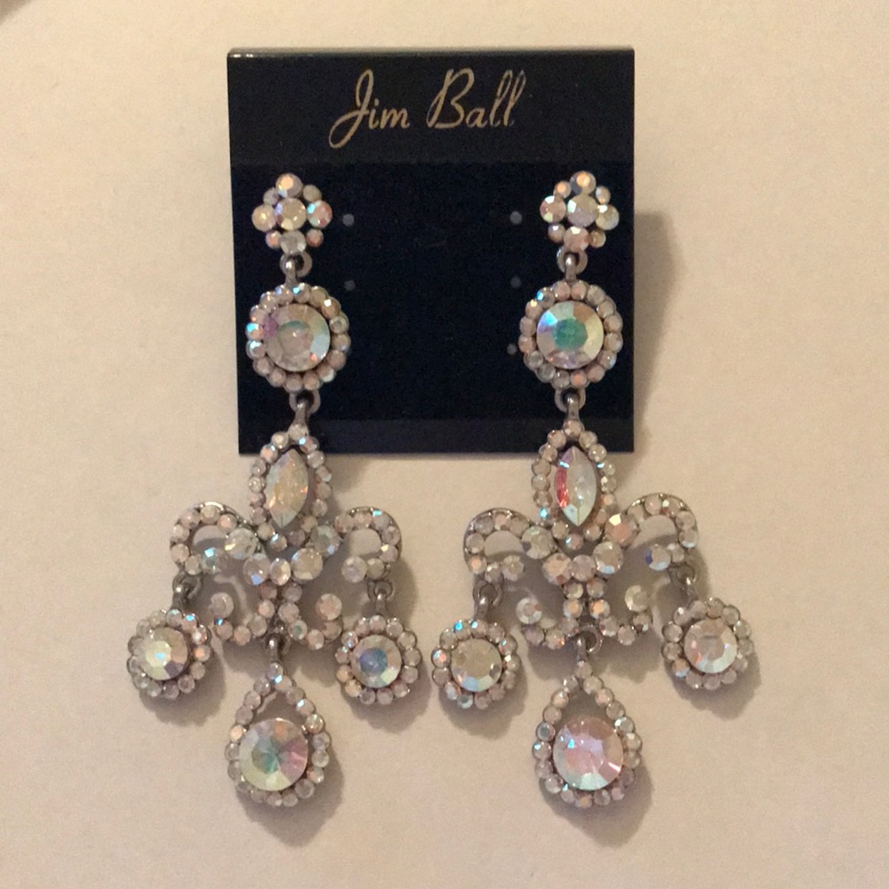 Large Crystal AB Swarovski Crystal Earrings